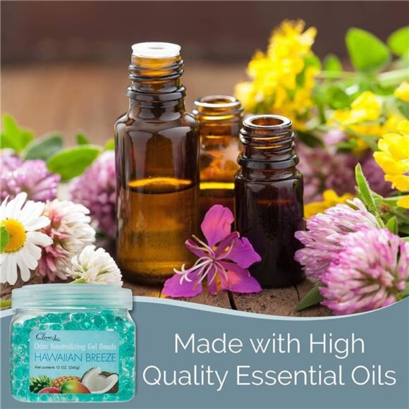 Clear Air Odor Eliminator Gel Beads12 oz, Pack of 2 Air Freshener Essential Oils - Picture 6 of 7